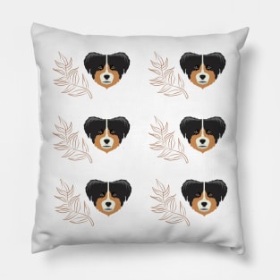 Australian shepherd dog cute pattern Pillow