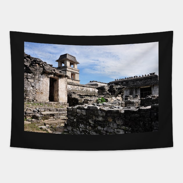 Mexique - Palenque, site Maya Tapestry by franck380