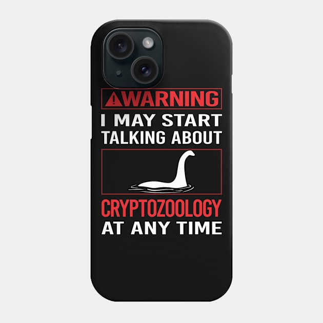 Red Warning Cryptozoology Cryptid Cryptids Phone Case by relativeshrimp