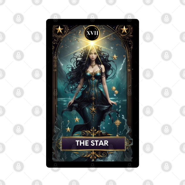 The Star Card from The Mermaid Tarot Deck by MGRCLimon