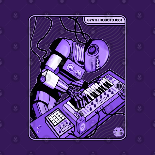 Synth Robot Musician playing the Synthesizer by Mewzeek_T