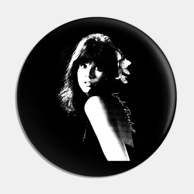 Linda Ronstadt /// Flower Portrait Pin by HectorVSAchille