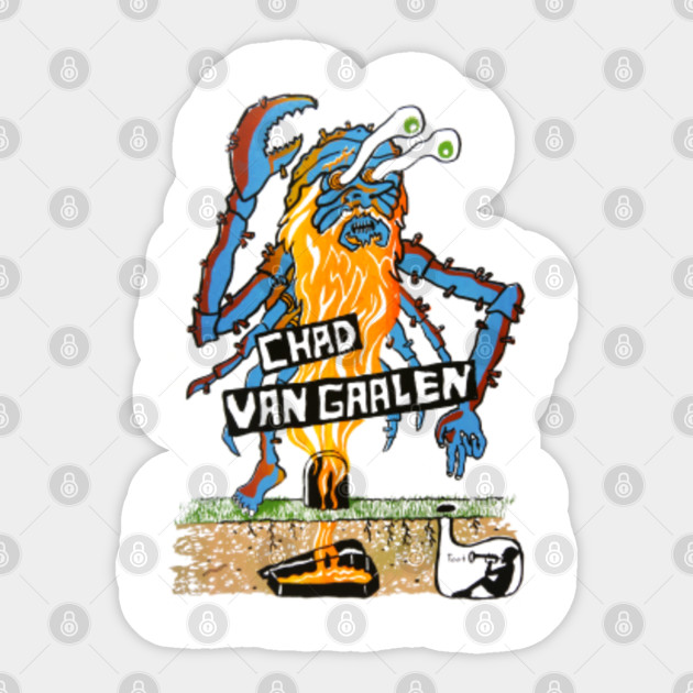 Chad Vangaalen Poster Art Sub Pop Records Chad Vangaalen Sticker Teepublic Uk