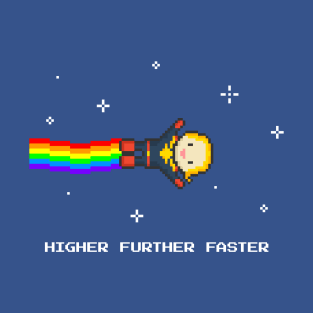 Higher, Further, Faster — Nyan (Captain) Marvel T-Shirt