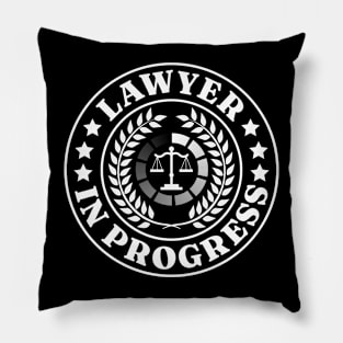 Law Student Law School Graduate Lawyer In Progress Pillow