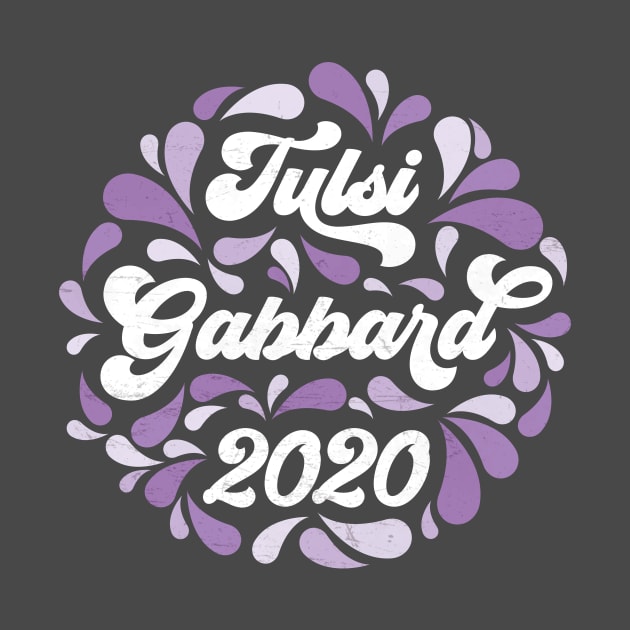 Tulsi Gabbard 2020 Purple Retro Paisley by KimberMaddox