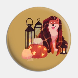 Halloween Shiba Pin