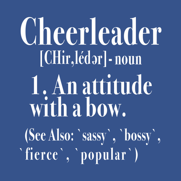 Cheerleader Definition Cheerleading Gift Cheerleading TShirt
