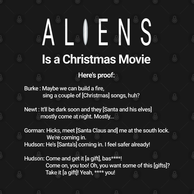 Aliens Is a Christmas Movie by SPACE ART & NATURE SHIRTS 