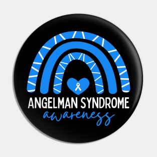 I Wear Blue Angelman Syndrome Awareness Pin