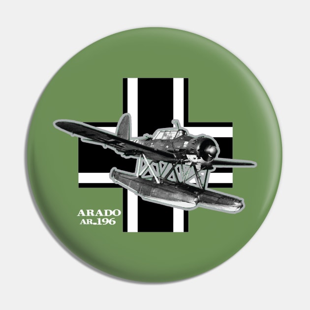 Arado AR-196 Seaplane Pin by Illustratorator