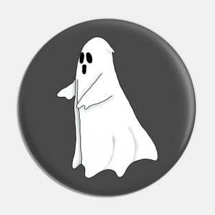 Simple Ghost for Halloween Pin