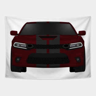 Charger Scat Octane-Red + black stripes Tapestry