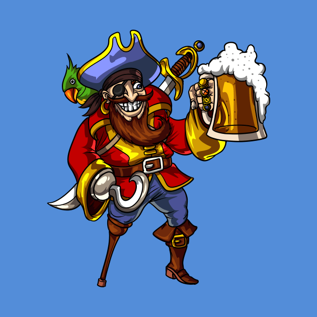 Pirate Beer Drinking Party by underheaven