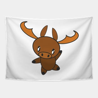 Cute Dancing Moose Tapestry