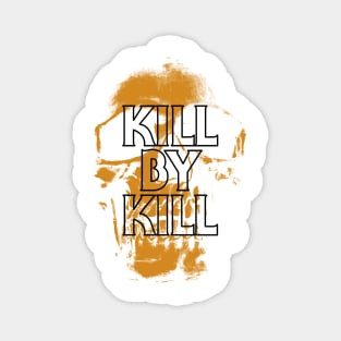 Orange Skull Magnet