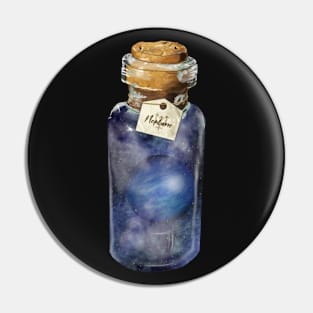 Neptune in a Bottle Pin