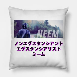 Japanese "Non-Existent Existentialist Memes" Pillow