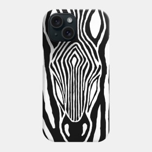 zebra transparent Phone Case