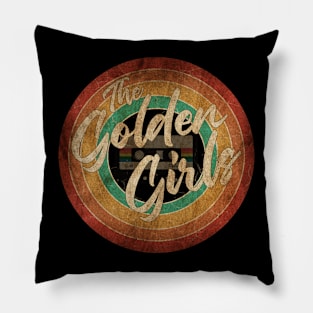 The Golden Girls Vintage Circle Art Pillow