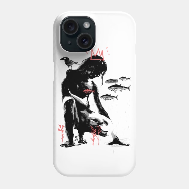 King of crows Phone Case by Le Cerf Noir