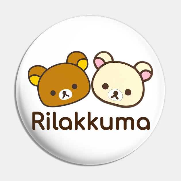 Rilakkuma and Korilakkuma Pin by cutie_eyes