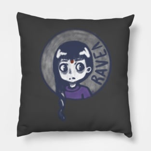 Raven Wednesday Vibes Pillow