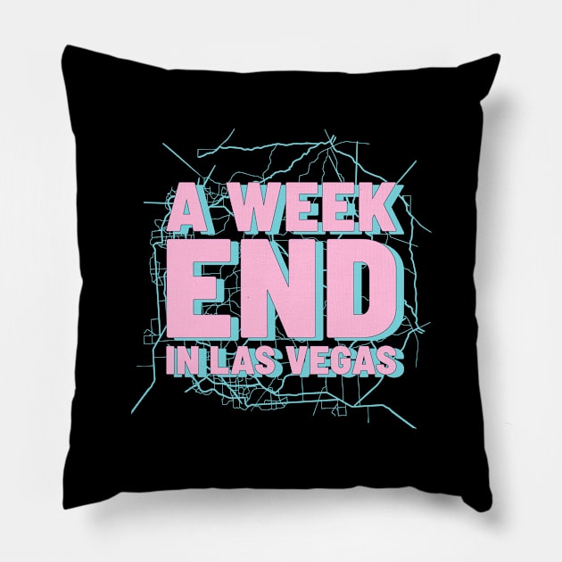 A Weekend In Las Vegas Pillow by Doris4all