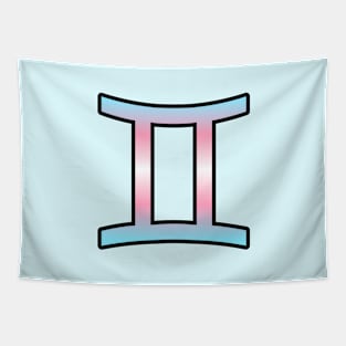 Gemini Trans Pride Symbol Tapestry