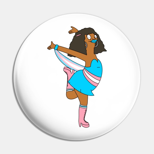 Bobs Burgers Marshmallow Pride Pin by Teeny Tinas