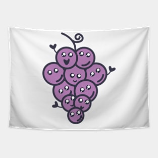 Kawaii Grapes Tapestry