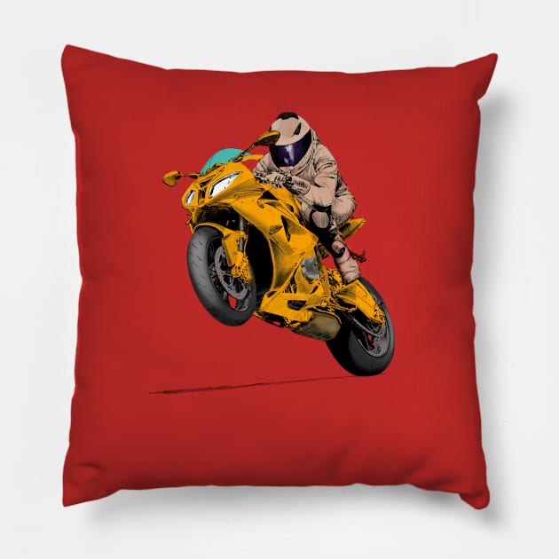 Motorrad Pillow by sibosssr