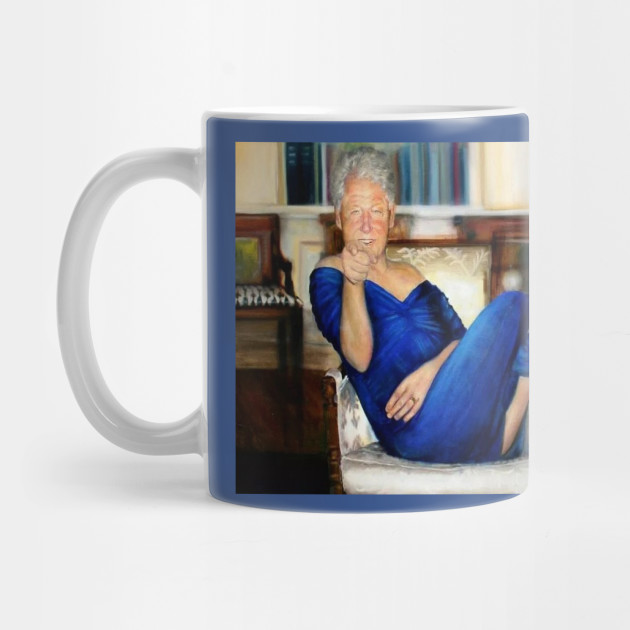 Bill Clinton Blue Dress Painting Bill Clinton Blue Dress