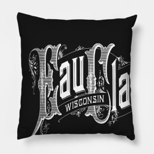 Vintage Eau Claire, WI Pillow