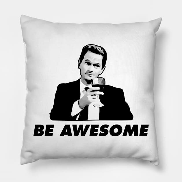 Barney Stinson Be Awesome How I Met Your Mother Pillow by KrateMilk