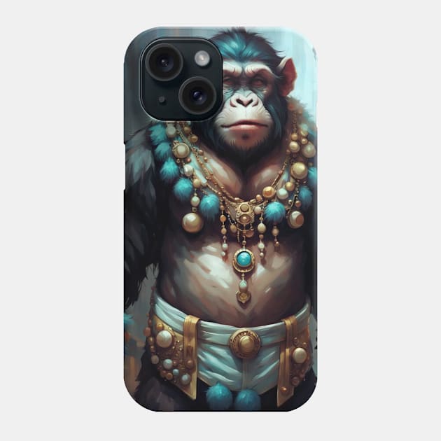 Ape dresed in Carnaval clothes No.1 Phone Case by R.W.TDesign