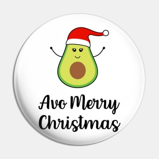 Avocado Merry Christmas, Vegan Chrismas Pin