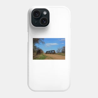 Kansas Country Bridge with Blue sky Phone Case