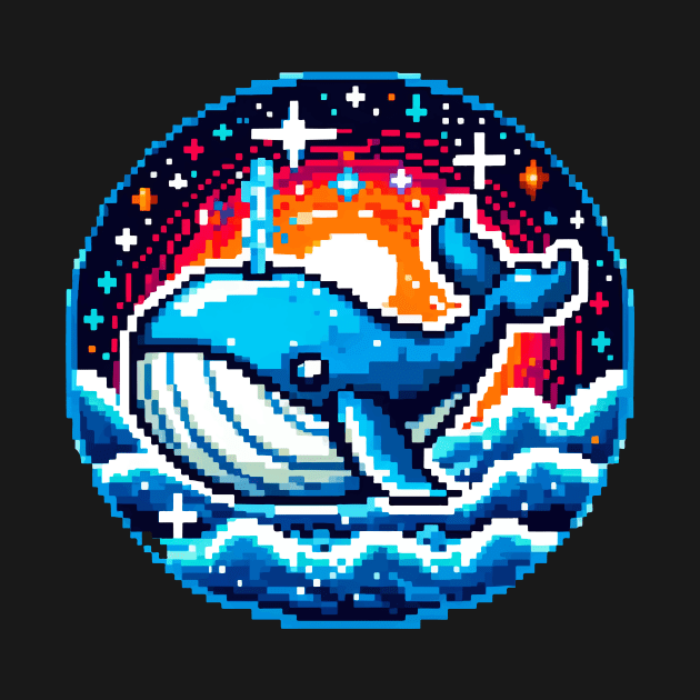 Whale pixel art by Arteria6e9Vena