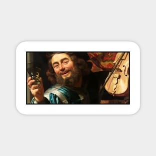 The Merry Fiddler by Gerard van Honthorst Magnet