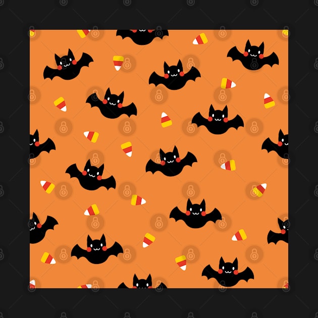 Bat pattern - Halloween by Nikamii