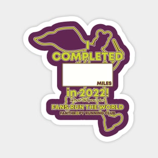 2022 Fans Run The World - Blank Miles Runner Magnet