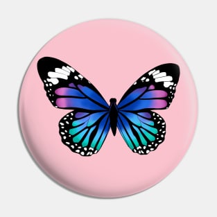 Blue and Purple Butterfly Pin