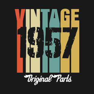 Vintage 1957 Original Parts Retro Vintage Birthday Gifts 63s T-Shirt