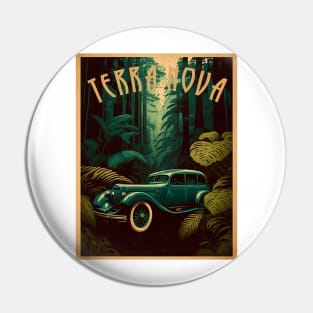 Terra Nova Park Canada Vintage Travel Art Poster Pin