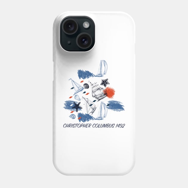 Columbus 1492 Phone Case by Prossori