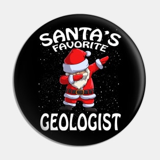 Santas Favorite Geologist Christmas Pin