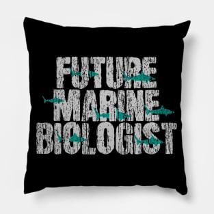 Future Marine Biologist Biology Students Gift Pillow