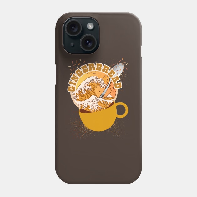 Gingerbread Spice. Spoon Overboard and Great Wave of Holiday Coffee Style Phone Case by SwagOMart