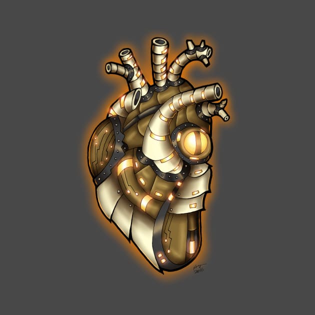 Robot Heart- Gold by faeforge